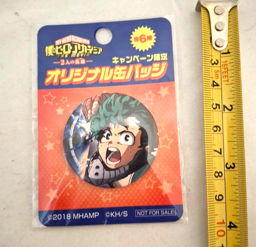 My Hero Academia Deku Izuku Midoria Family Mart botón insignia promoción
