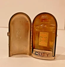 COTY - “Emeraude” Perfume Bottle in Tin Travel Case c.1920’s