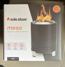 SOLO STOVE MESA TABLETOP FIRE PIT - ASH - SMOKELESS FIRE PIT - BRAND NEW