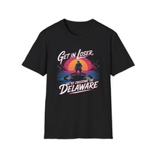 Get In Loser Fourth of July Neon Unisex Softstyle T-Shirt
