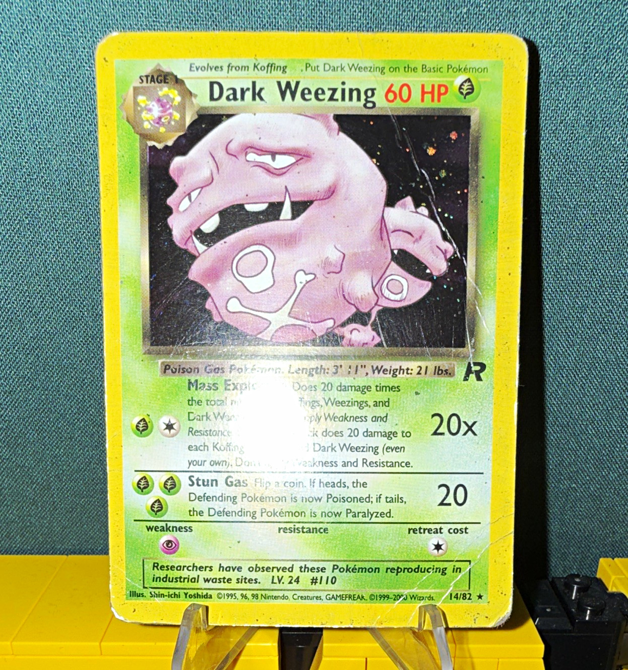 Pokemon Company Dark Weezing 14/82 Team Rocket Holo Rare 60 HP ENG Unlimited