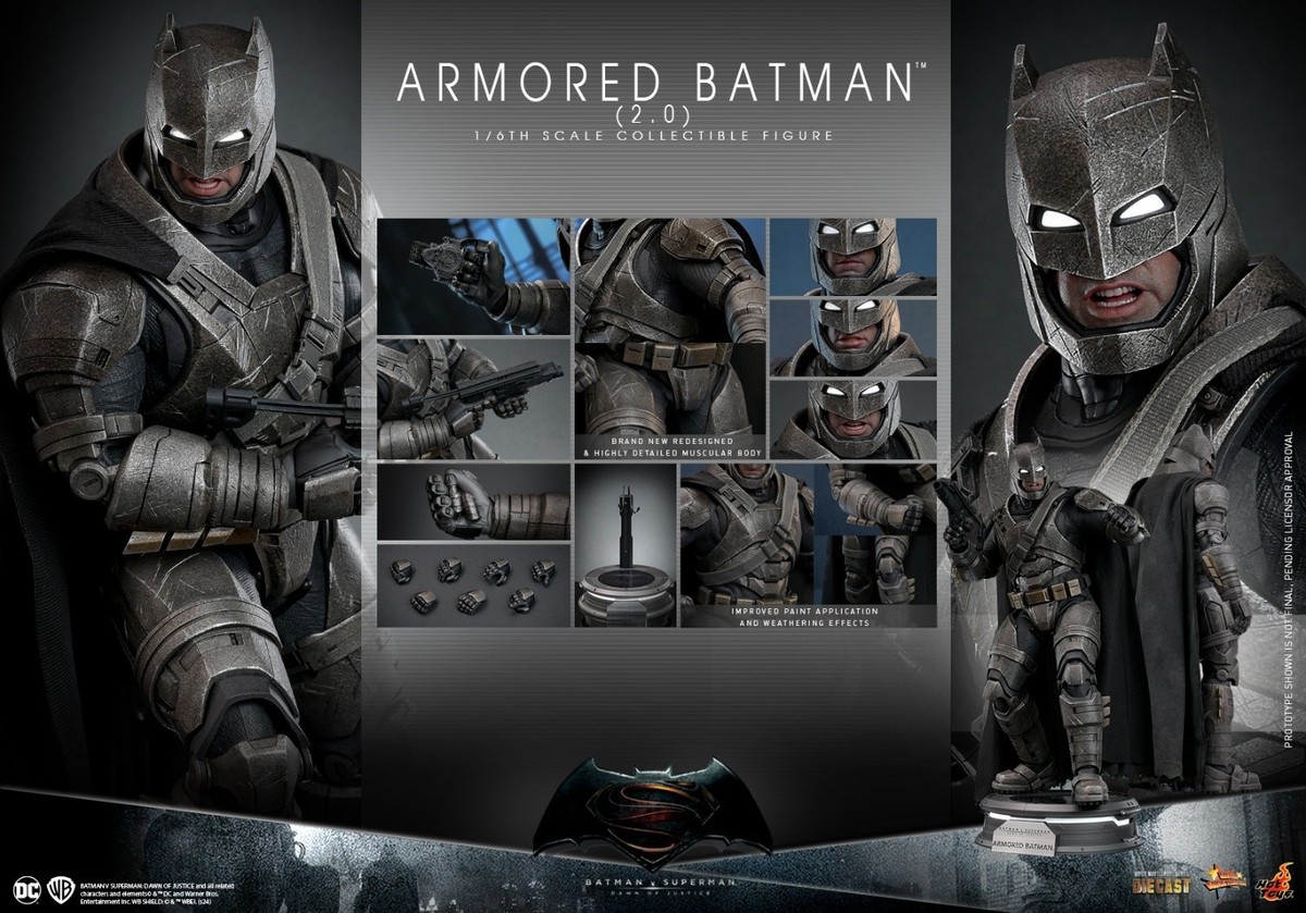 Hot Toys MMS742D62 BVS Dawn of Justice Armored Batman 2.0 Normal