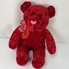 Dan Dee Collector's Choice Red Plush Teddy Bear 18" Stuffed Animal Valentine Gif