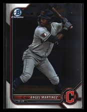 Angel Martinez 2022 Bowman Draft Chrome #BDC-134 Cleveland Guardians ROOKIE *009