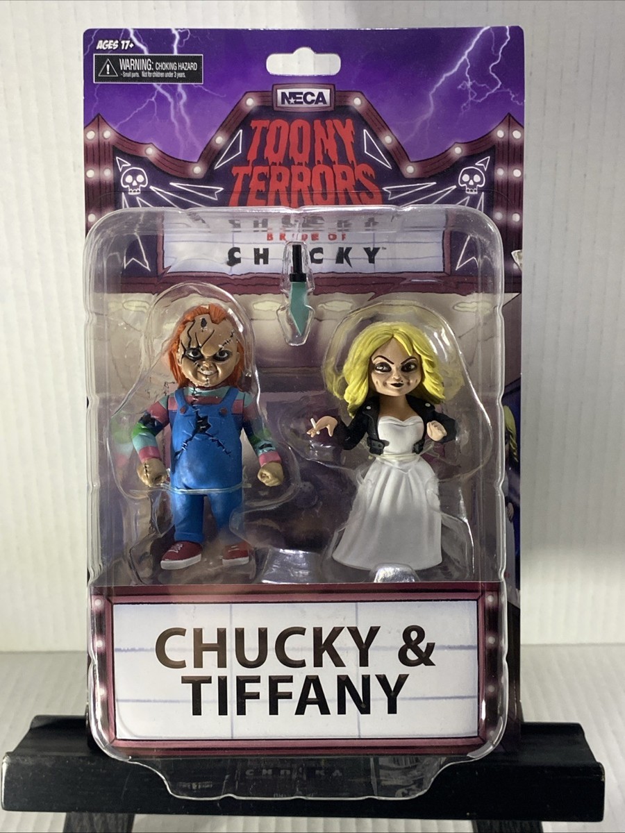 NECA Toony Terrors Chucky & Tiffany Child's Play Action Figures 2