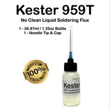 36.97ml / 1.25oz KESTER 959T NO CLEAN LIQUID FLUX NEEDLE FOR REFLOW SOLDERING