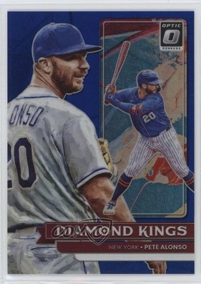 2022 Panini Donruss Optic Diamond Kings Blue Prizm 72/75 Pete Alonso #18 18vp