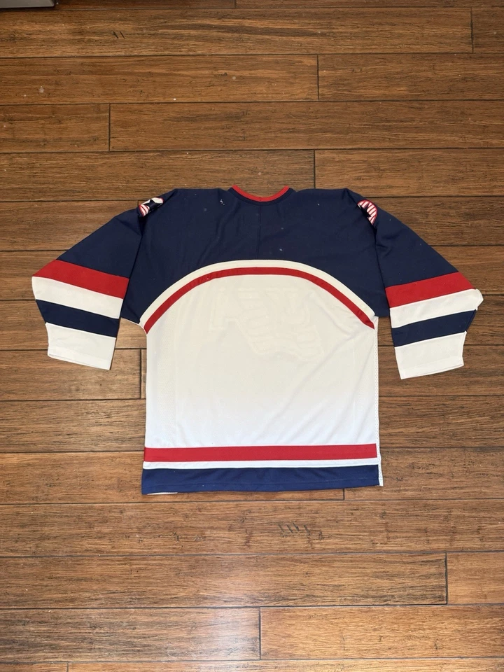 Винтажная олимпийская хоккейная футболка 90-х Nike США, пустая, размер L - Изображение 2 из 4