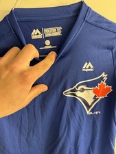Toronto Blue Jay's Youth Extra Small Short Sleeve T Shirt Majestic Cool Base