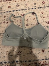 Lululemon Flow y Bra Sage Green Size 8