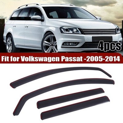 schwarz getönt Regenabweiser Windabweiser  Für VW Passat B6 B7 Kombi 2005-2015