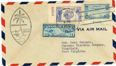 Sc#C7,#794,#C20-TRANSPACIFIC CLIPPER-GUAM GUAM JUN/8/1939