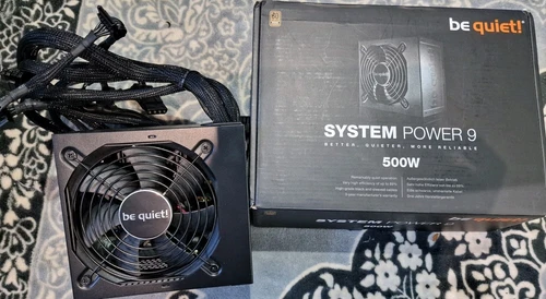 Bequiet System Power 9 500W ATX Power Supply 80PLUS Bronze, Black (BN246)