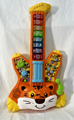 VTech Zoo Jamz Tiger Rock Guitar Musical Instrument Lights Sounds Learning Toy