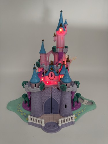 Disney Castello di Cenerentola Polly Pocket luci funzionanti con personaggi carrozza - Foto 3 di 11