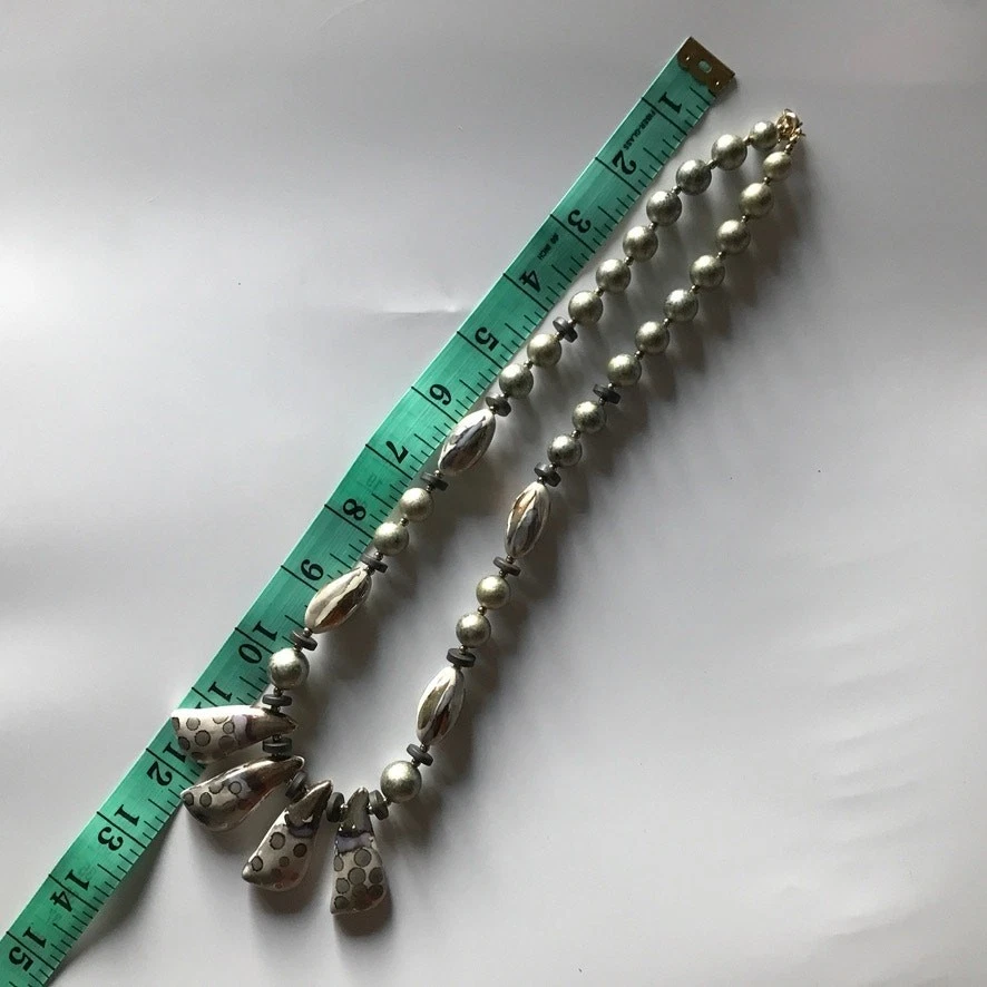 Collar llamativo vintage de porcelana pintada de los años 80 - Hecho en Japón Foto 4 de 4