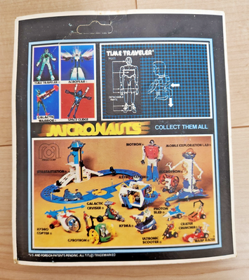 Vintage Mego Micronauts Time Traveler Clear Blue NEW MOC Rare 1976