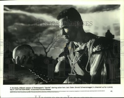 1993 Press Photo ''The Last Action Hero'' star Arnold Schwarzenegger - mjp33133