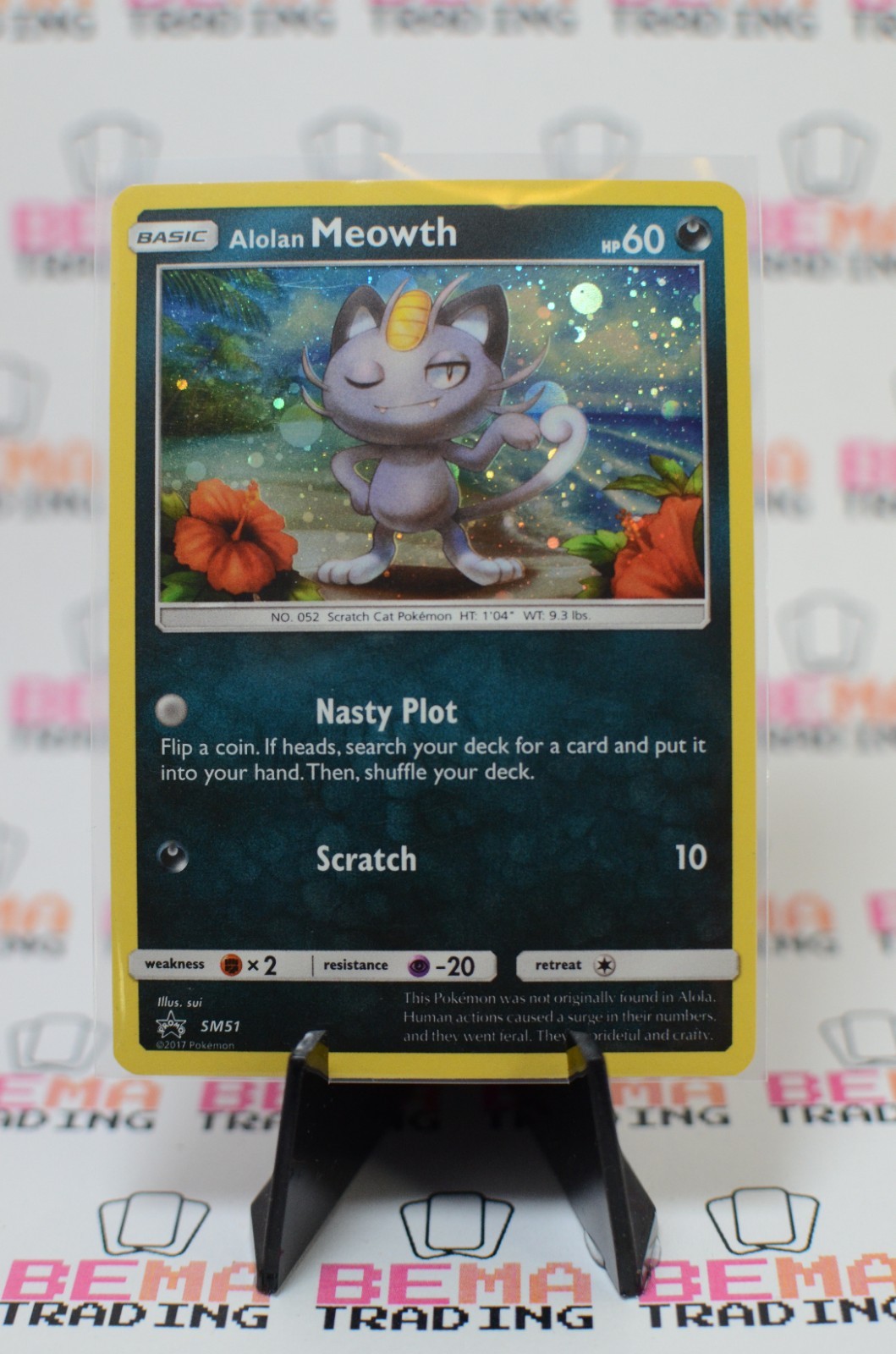 Alolan Meowth SM51 Sm Holo