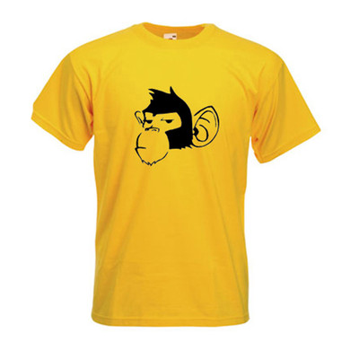 Frecher Schimpanse T-Shirt Banksy Urban Art Stencil Graffiti Cool Tee