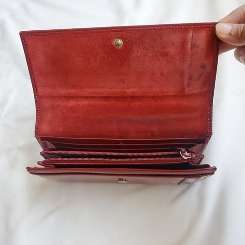 GUCCI Vernis Leather Long Wallet Cardholders in embossed GG logo - Picture 8 of 13