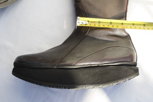 Botas cómodas con cremallera hasta la rodilla suelas basculantes de cuero MBT para mujer 8-8,5 - Imagen 14 de 16