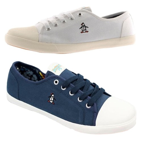 Sneakers Scarpe Di Tela Da Uomo Penguin Lacci Casual Scarpe da ginnastica  Scarpe da barca taglia | eBay