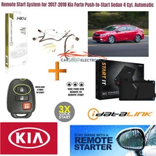 Remote Start System for 2017-2018 Kia Forte Push-to-Start Sedan 4 Cyl. Automatic