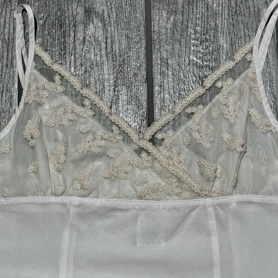 De colección. Camisón Lands End Niñas Blanco Algodón Sin Mangas Mediano 8-10 Hada Foto 3 de 4