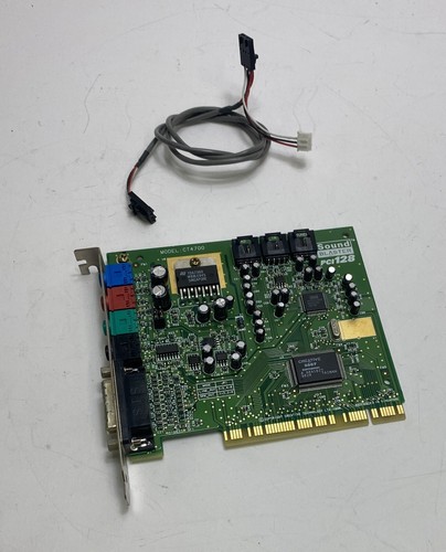 Creative Labs CT4700 Sound Blaster PCI128 PCI Sound Audio Card and Cables - 第 1/7 張圖片