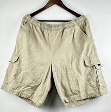 Vintage Nike Cargo Shorts Size L Khaki Y2K Outdoors Swoosh
