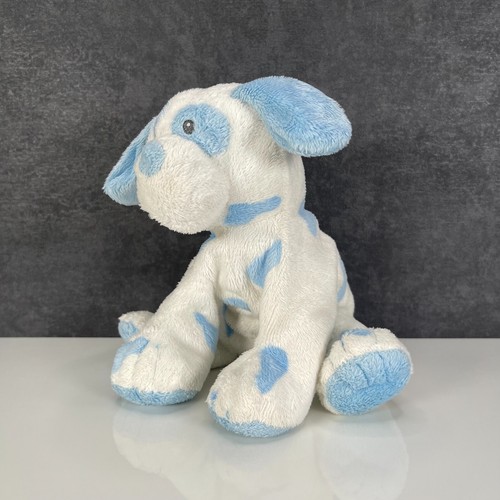 Ty Pluffies Baby Pups White/Blue Puppy Dog 2012 Plush Soft Toy | 8"