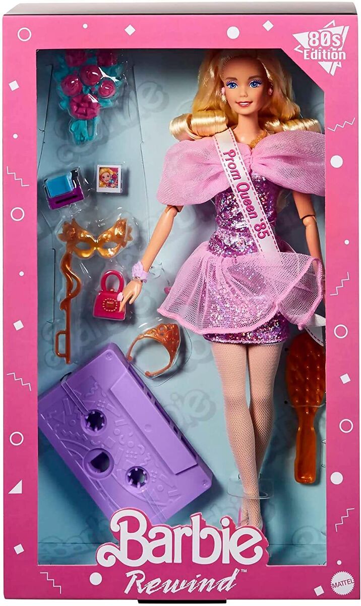 Barbie Rewind Prom Night Barbie Signature Doll 80s Retro Barbie Rewind Prom Night Barbie Signature Doll 80s Retro