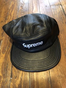 supreme leather cap