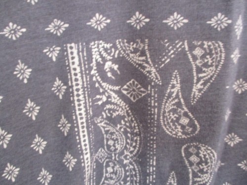 SONOMA TOP GRIGIO/AVORIO PAISLEY MANICA 3/4 TAGLIA LARGE - Foto 3 di 5