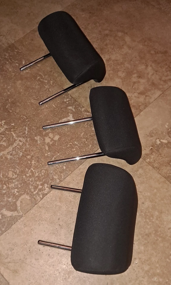 2005-2010 Scion TC Rear Seat Cloth Head Rest Set of 3 Black 2006 2007 2008 (B) Foto 4 de 4