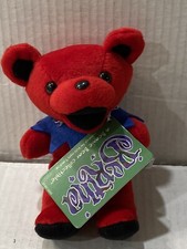 Grateful Dead Bear BERTHA Steven Smith 7 1997 Red With Blue Collar B92