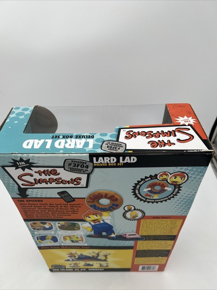 The Simpsons Lard Lad Deluxe Box Set Unopened And Sealed McFarland