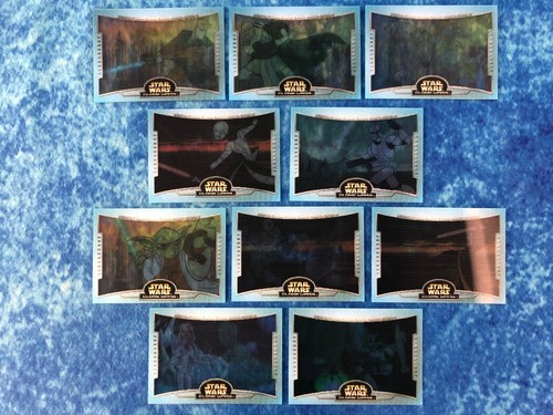 Star Wars: The Clone Wars Battle Motion Cards Complete Chase Set by Topps 2004
