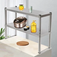 Stainless Steel Work Table Food Prep Shelf Station Commercial Kitchen Restaurant