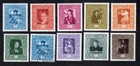 Liechtenstein  1949 stamps Mi#268-76 START10%ONLY MH/used CV=79$