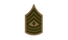 4" marine corps e-8 1st sergeant khaki bumper sticker decal usa made