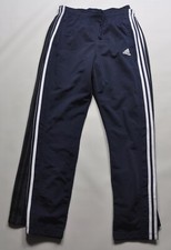 2 Pairs Of Adidas Tricot track Pants Black Blue Size Medium