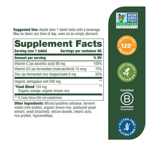 MegaFood Daily Immune Support 60 Tablet - Picture 3 of 3