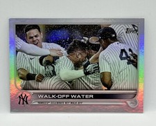 Walk-Off Water 2022 Topps Series 1 #119 New York Yankees rainbow foil parallel