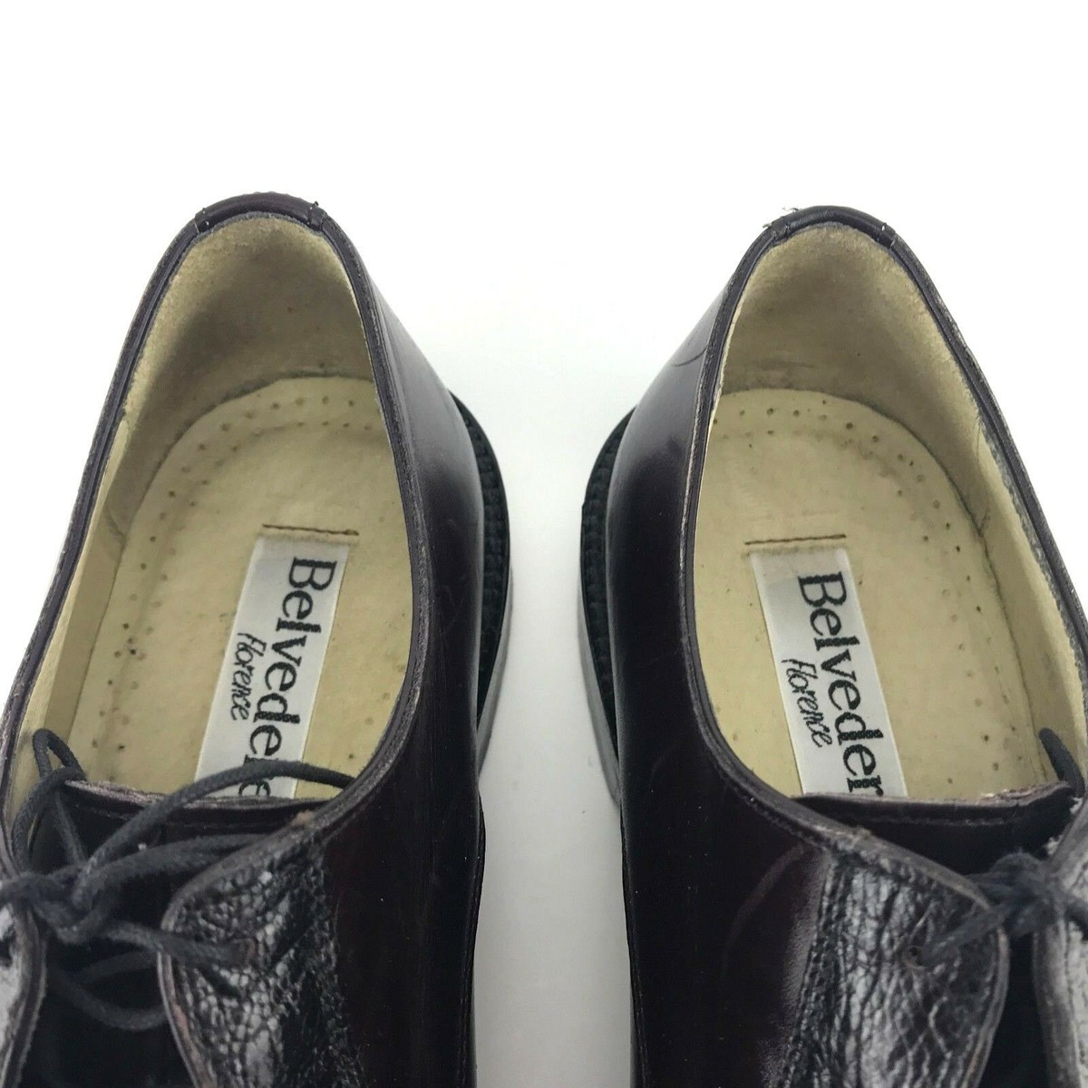 Belvedere Calf & Ostrich Oxford Mens Size 10.5 M Brown  display picture 1