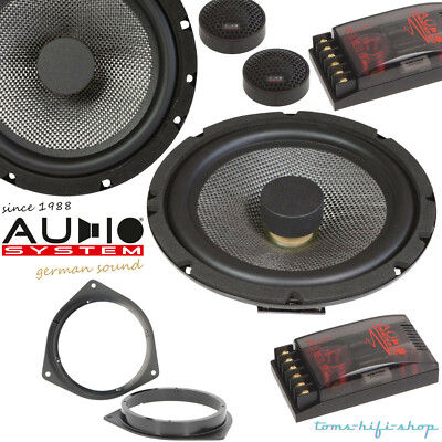 Audio System 260 Watt Lautsprecher Set für Toyota Auris E150 Avensis T25 vorne