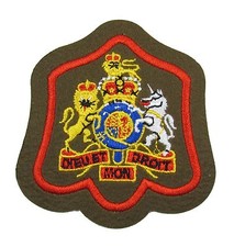 Abzeichen WO1 Wappen Fad No.2 Kleid Rsm Rot Ecke Verkauft Einzel Auf Khaki R1878
