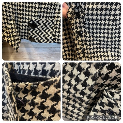 Vintage Daniel Barrett Womens 10 Blazer Black & White Houndstooth Short Jacket - Bild 6 von 17