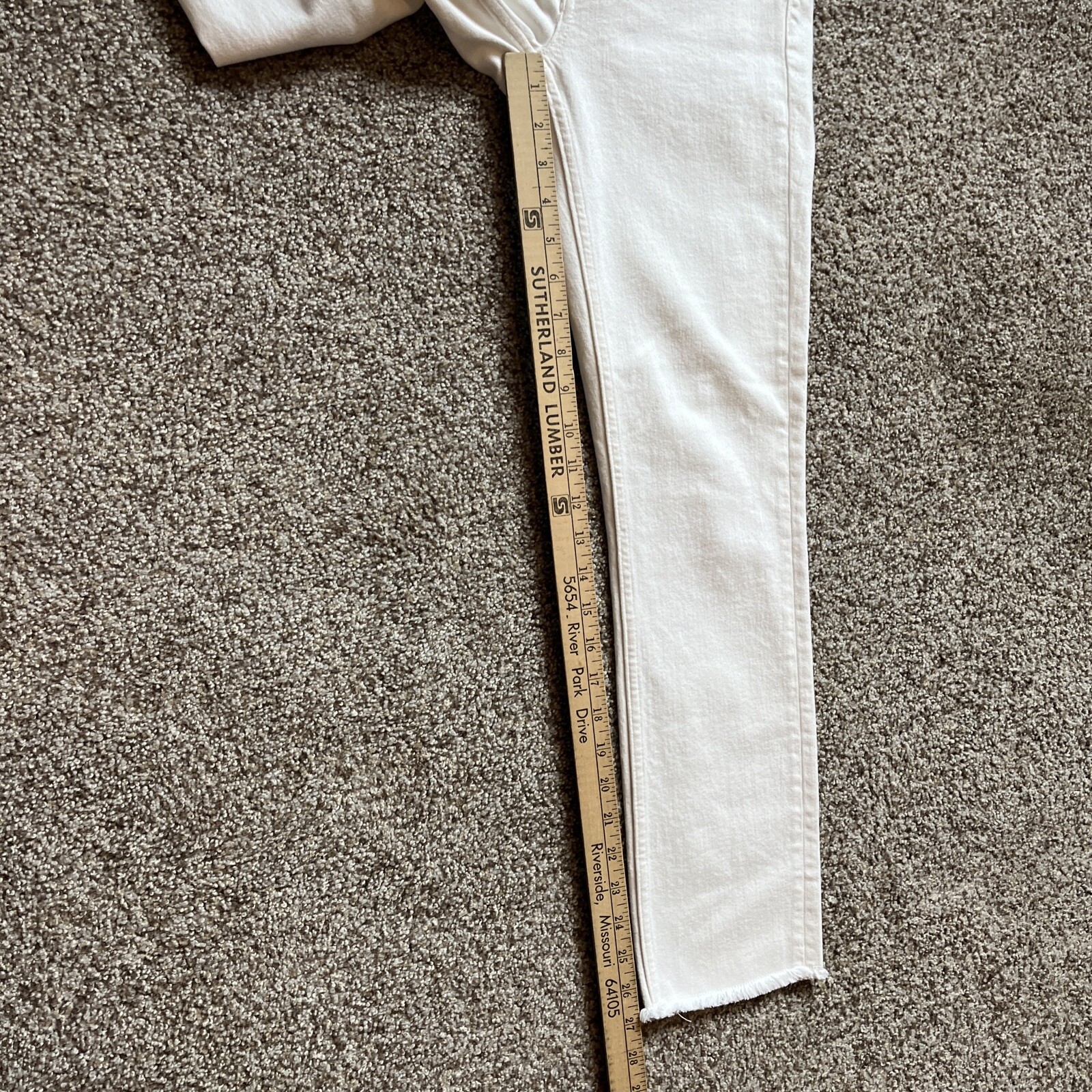 Vineyard Vines Womens High Rise Skinny Jeans White Size 24 (26 X 27) White - View 9